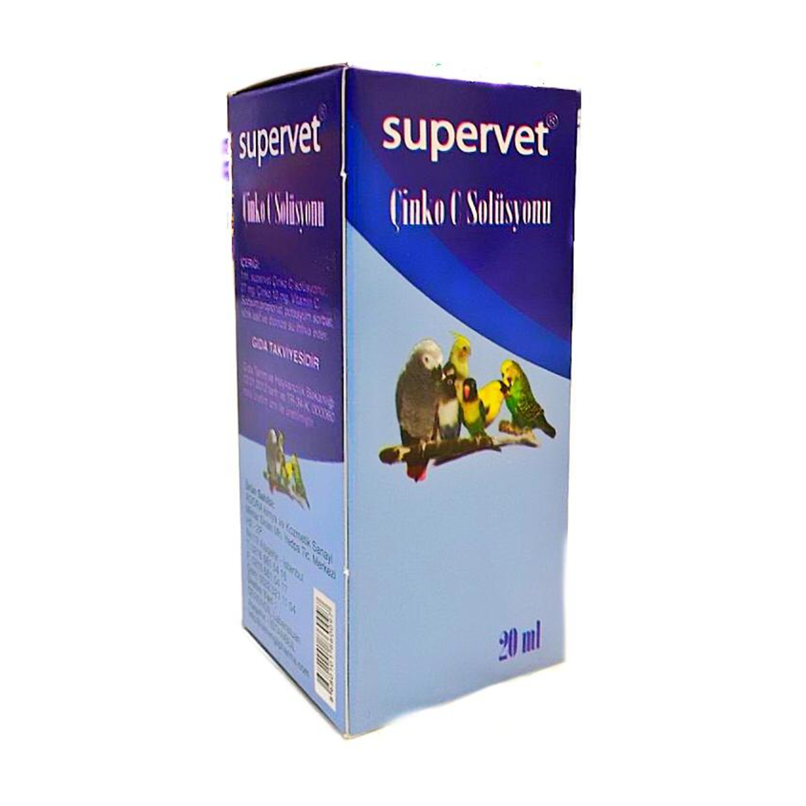 Supervet Kuşlar İçin Çinko C Solüsyonu 20 ml