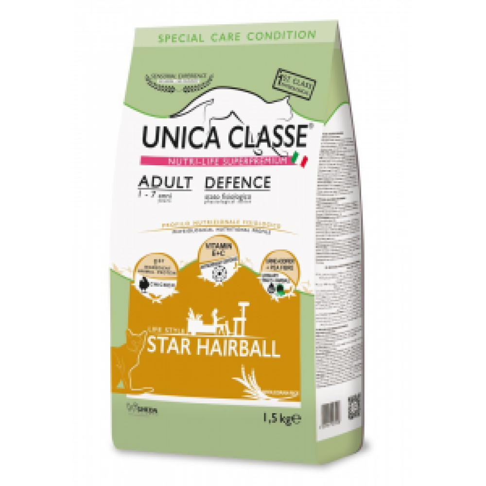 Unica Classe Yetişkin Defence Hairball Kedi Maması 1.5 Kg