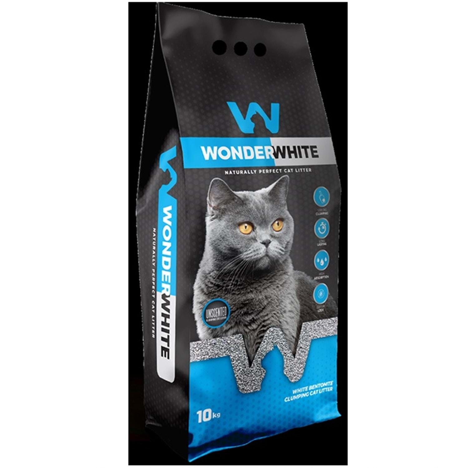 Wonder White Kokusuz İnce Taneli Topaklanan Kedi Kumu 10 Kg