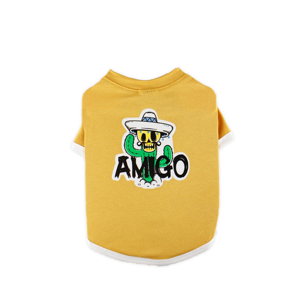Zampa Amigo Sarı Kedi Köpek T-Shirt Large