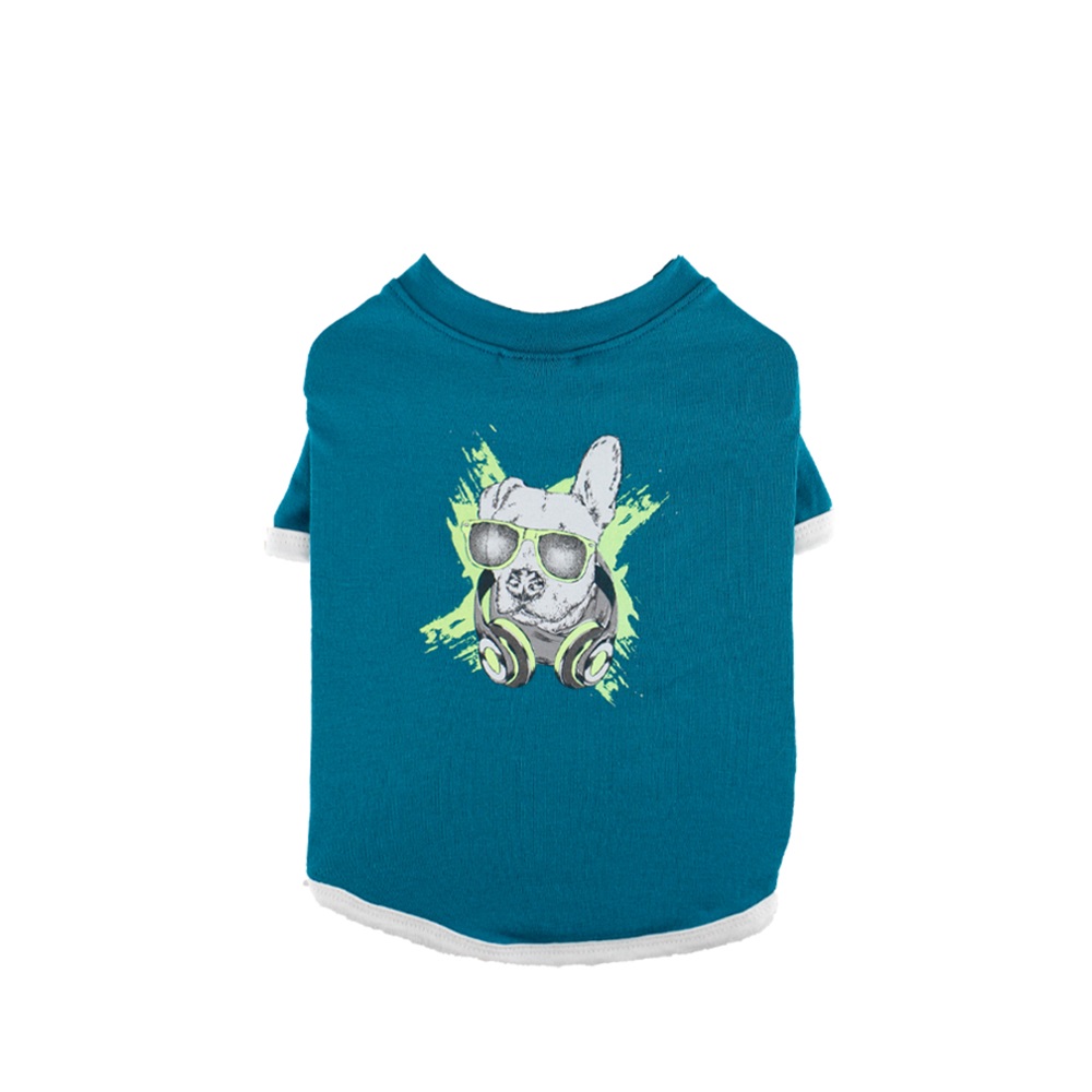 Zampa Cool Dog Neon Baskılı Yeşil Kedi Köpek T-Shirt Medium