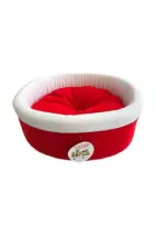 ​Pet Pretty Spesiyal Simit Polar Yatak Kırmızı 54x10 Cm