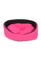 Pet Pretty Butterfly Kedi ve Köpek Simit Yatağı Pembe 43x15 Cm