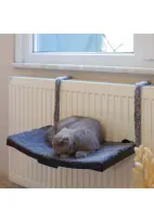 Ata Home Kedi Petek Kalorifer Radyatör Yatağı Askılı Kedi Yatağı Hamağı Terası Siyah 47×27.5 Cm