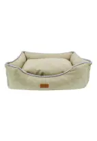 Lepus Mia Premium Köpek Yatak Haki Medium 46x61x21 Cm